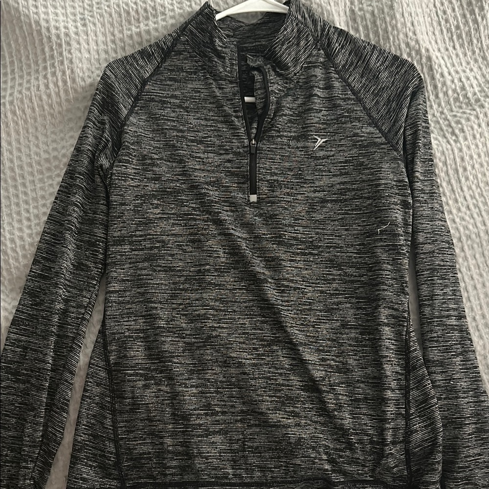 Old Navy Black and Gray Quarter Zip